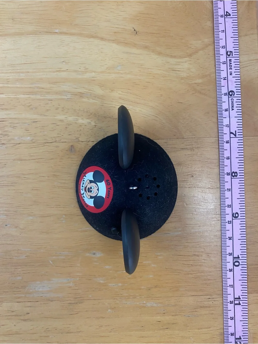 2015 Hallmark Disney Black Mickey Mouse Club Ear Hat Ornament